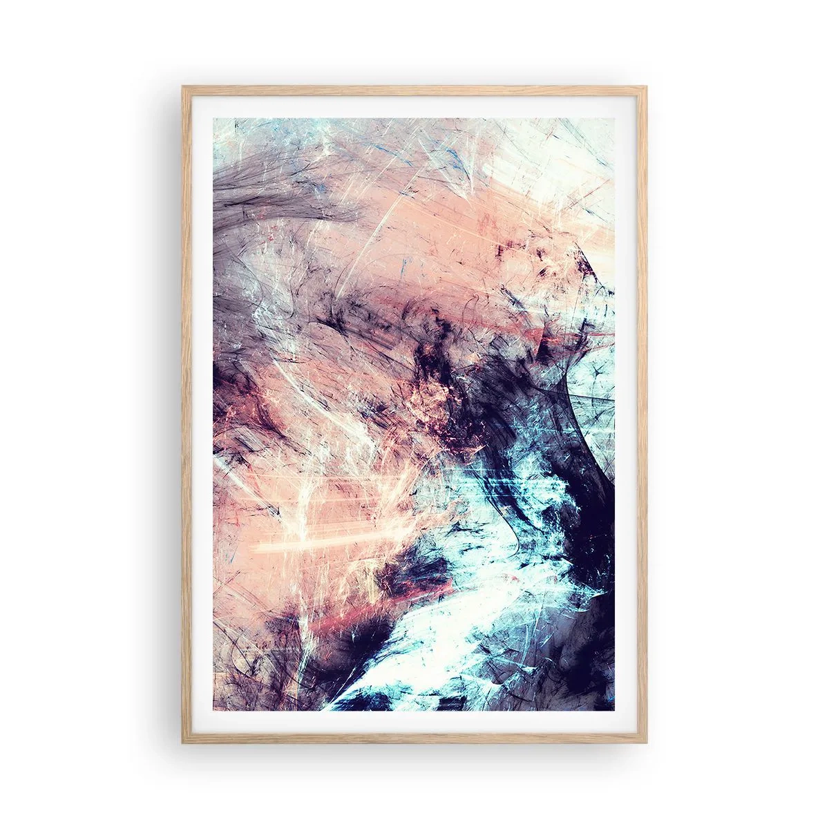 Plakat w ramie jasny dąb - Poczuj wiatr - 70x100 cm