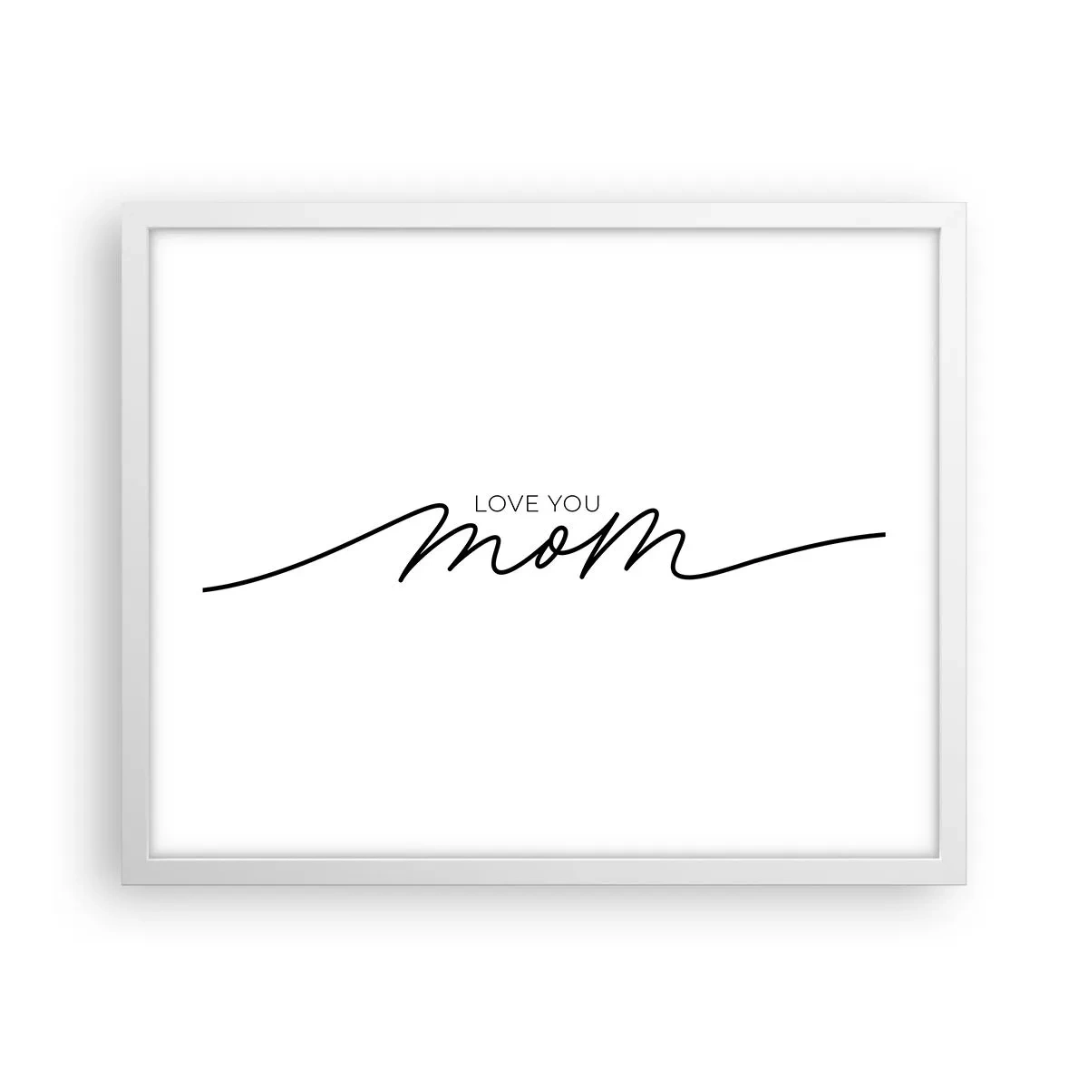 Plakat w białej ramie - Wielkie wzruszenie - 50x40 cm