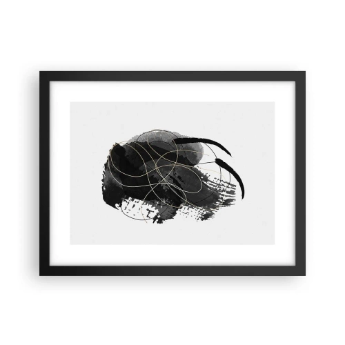 Plakat w czarnej ramie - Wysnute z czerni - 40x30 cm