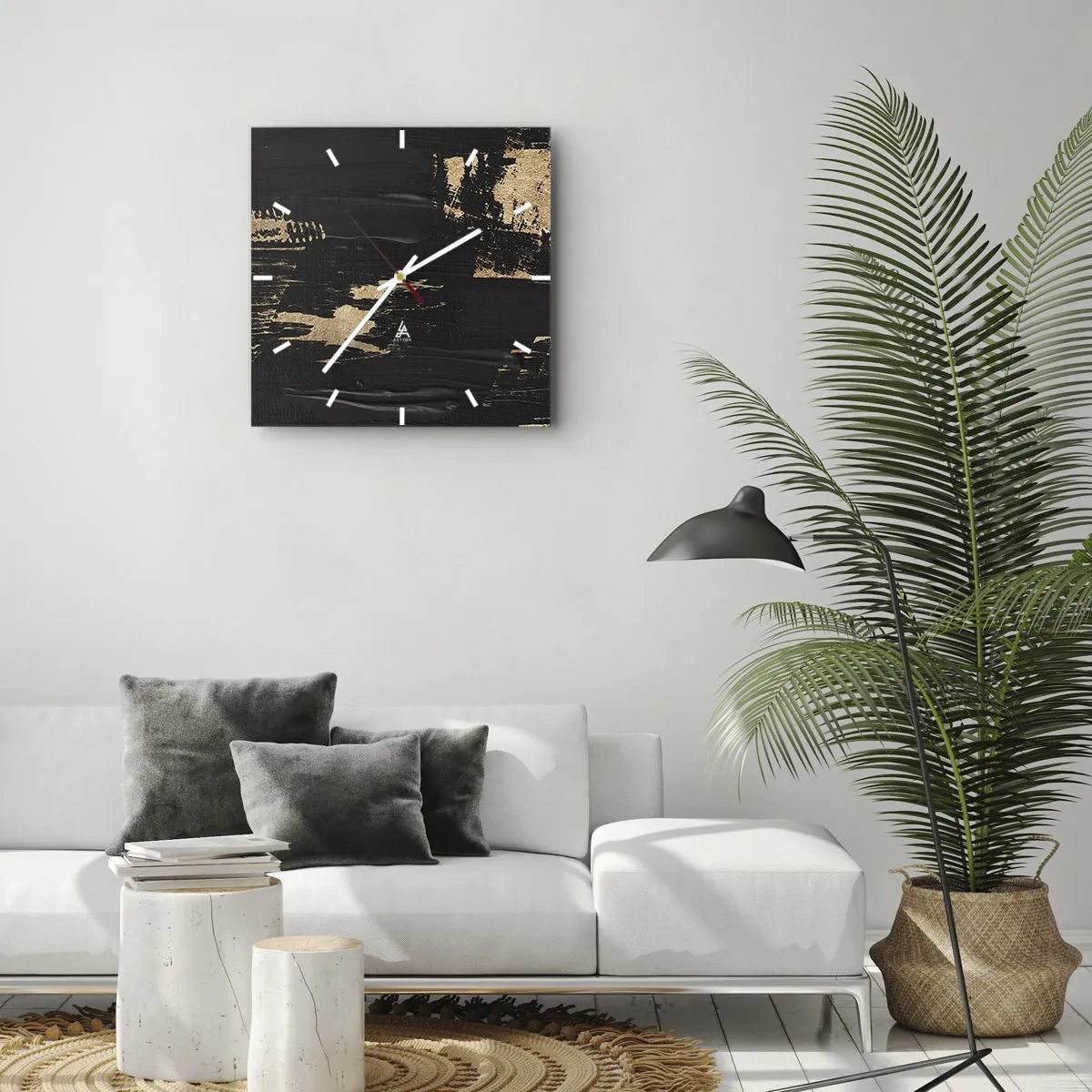 Zegar ścienny - Ślad dotyku - 40x40 cm