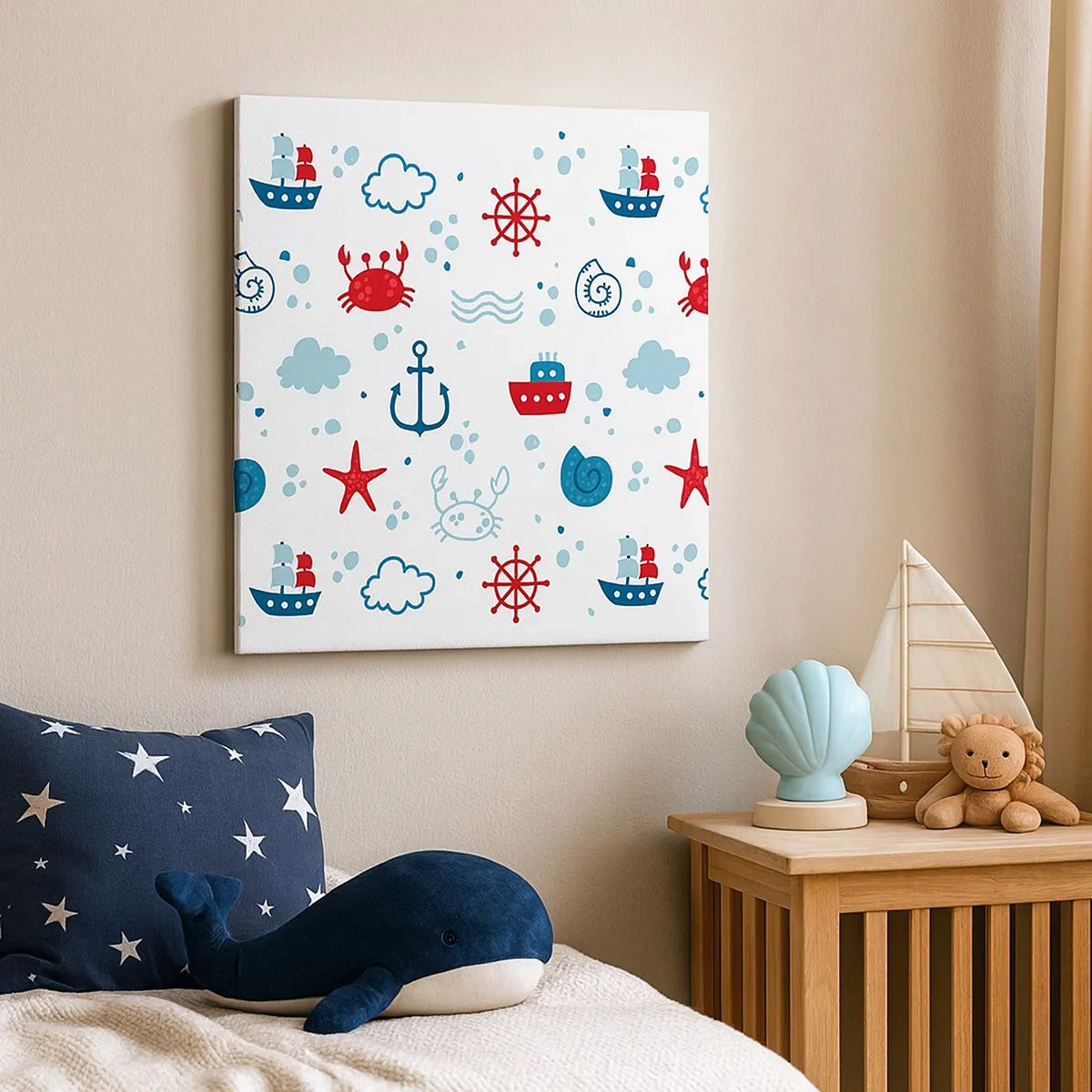 Obraz na płótnie - Morska bajka - 30x30 cm