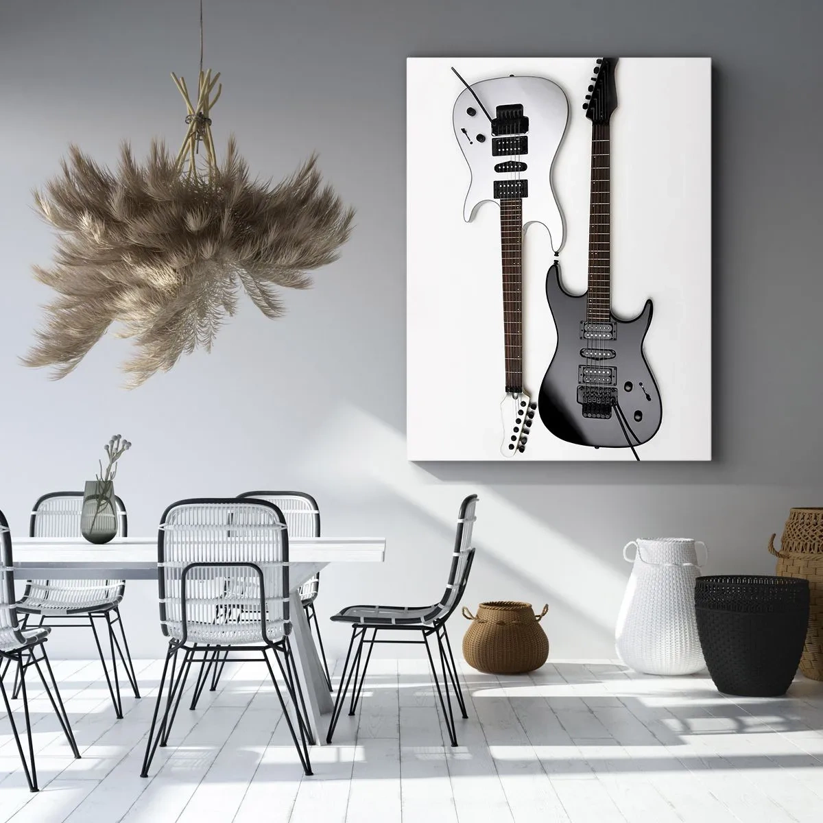 Obraz na płótnie - Harmonia kształtów - 65x120 cm