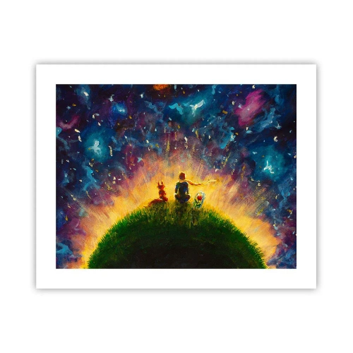 Plakat - Miłość i przyjaźń - cały świat - 50x40 cm