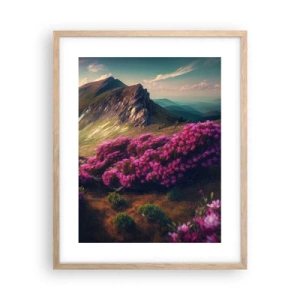 Plakat w ramie jasny dąb - Lato w górach - 40x50 cm