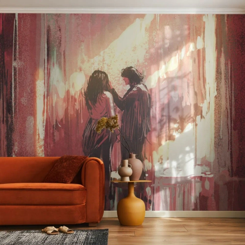 Fototapeta Samoprzylepna Deluxe Sticker - Odwieczny spektakl miłości - Abstrakcja, Kobieta, Miłość - 400x280 cm