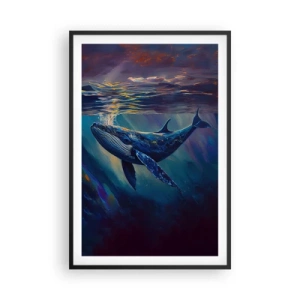 Plakat w czarnej ramie - Witaj w moim świecie - 61x91 cm