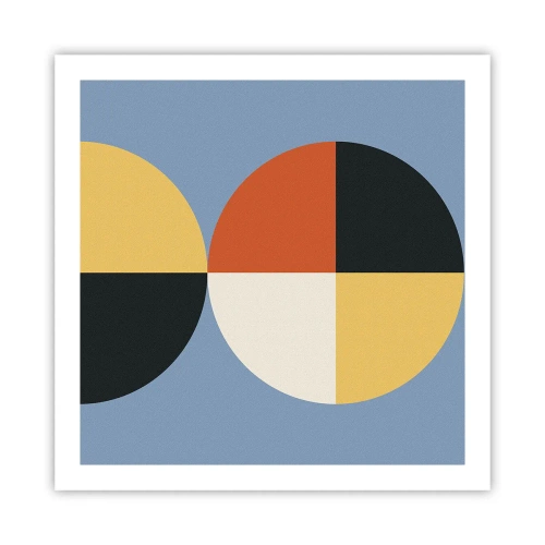 Plakat - Patrz i licz - 60x60 cm