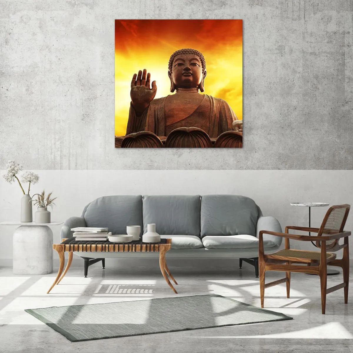 Obraz na szkle - Spokój świata - 40x40 cm