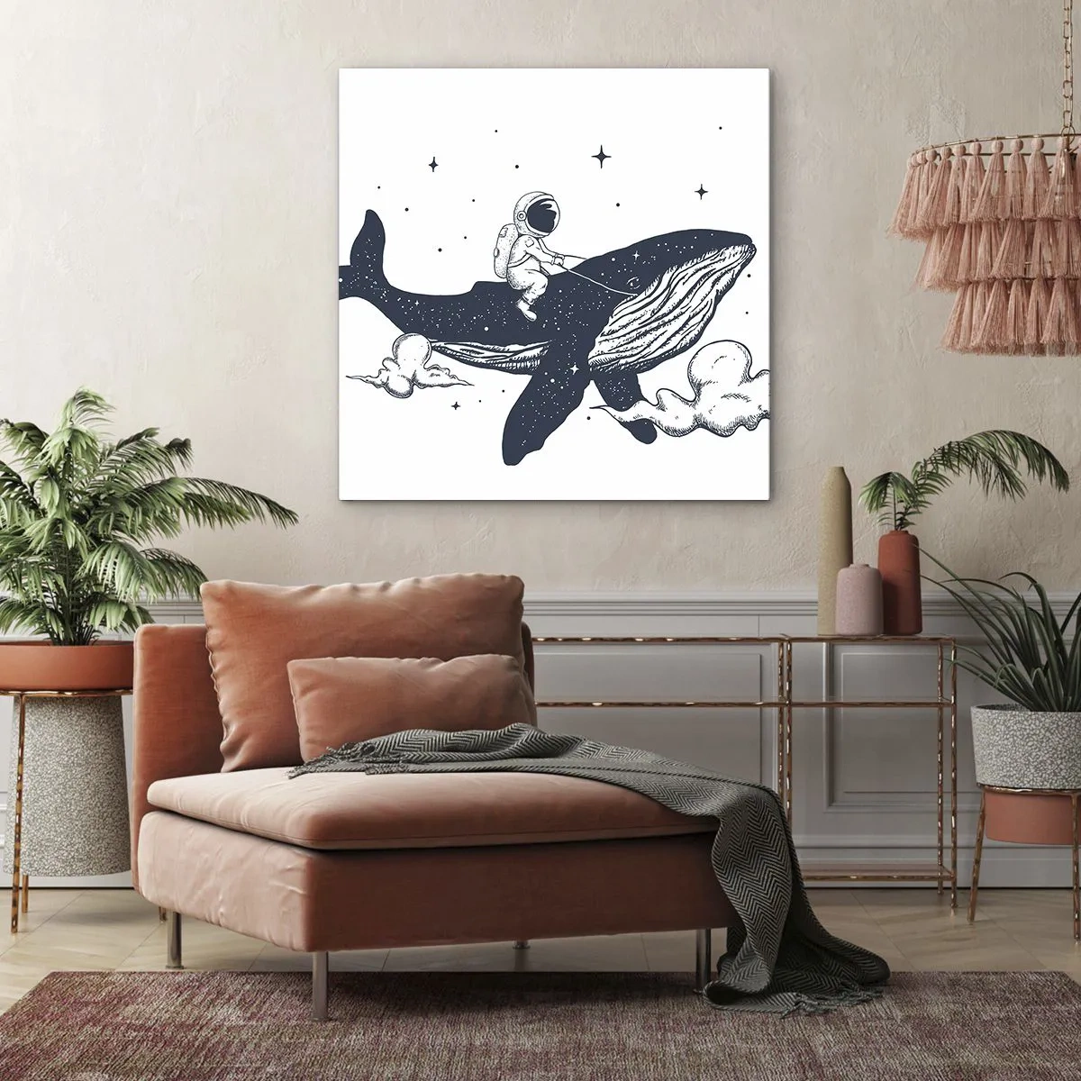 Obraz na płótnie - Kosmiczna przygoda - 70x70 cm