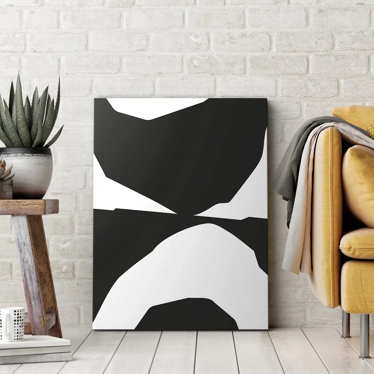 Obraz na płótnie - Pozytyw -negatyw - 65x120 cm