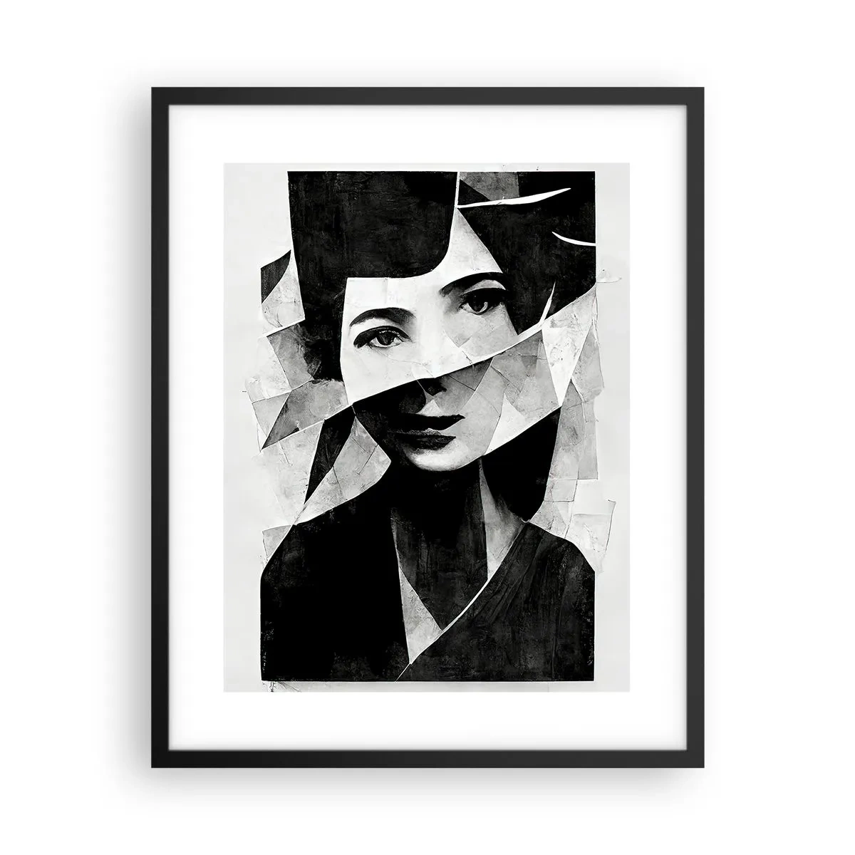 Plakat w czarnej ramie - Naprawdę jaka jesteś… - 40x50 cm