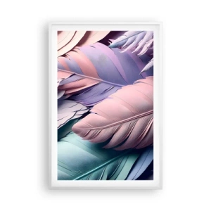 Plakat w białej ramie - Ptasi szyk - 61x91 cm