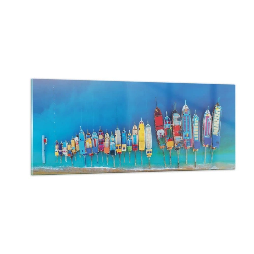 Obraz na szkle - Z lotu ptaka - 100x40 cm