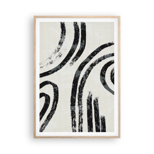 Plakat w ramie jasny dąb - W pół zatrzymany - 70x100 cm