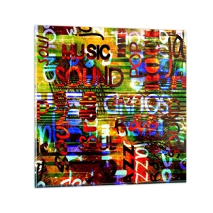 Obraz na szkle - Wszystkie barwy dźwięku - 50x50 cm