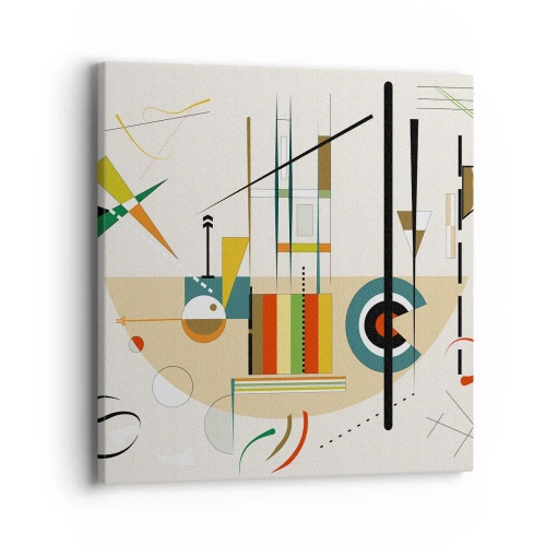 Obraz na płótnie - I świat się śmieje - 40x40 cm