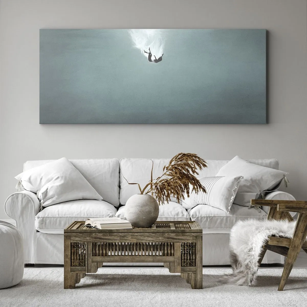 Obraz na płótnie - W objęciach oceanu - 100x40 cm