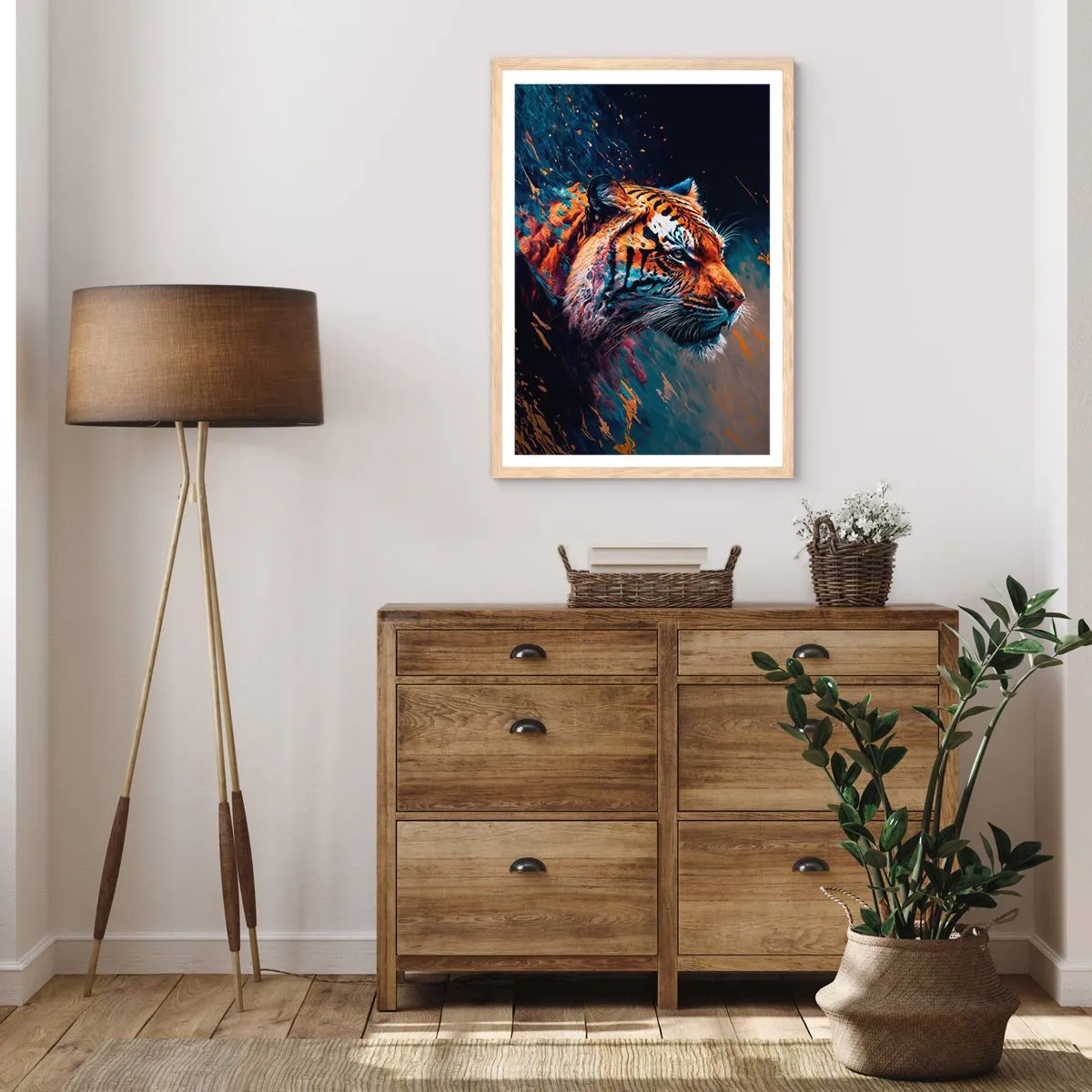 Plakat w ramie jasny dąb - Dzikie piękno - 30x40 cm