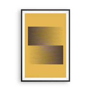 Plakat w czarnej ramie - Kwadratura przeciwieństw - 61x91 cm
