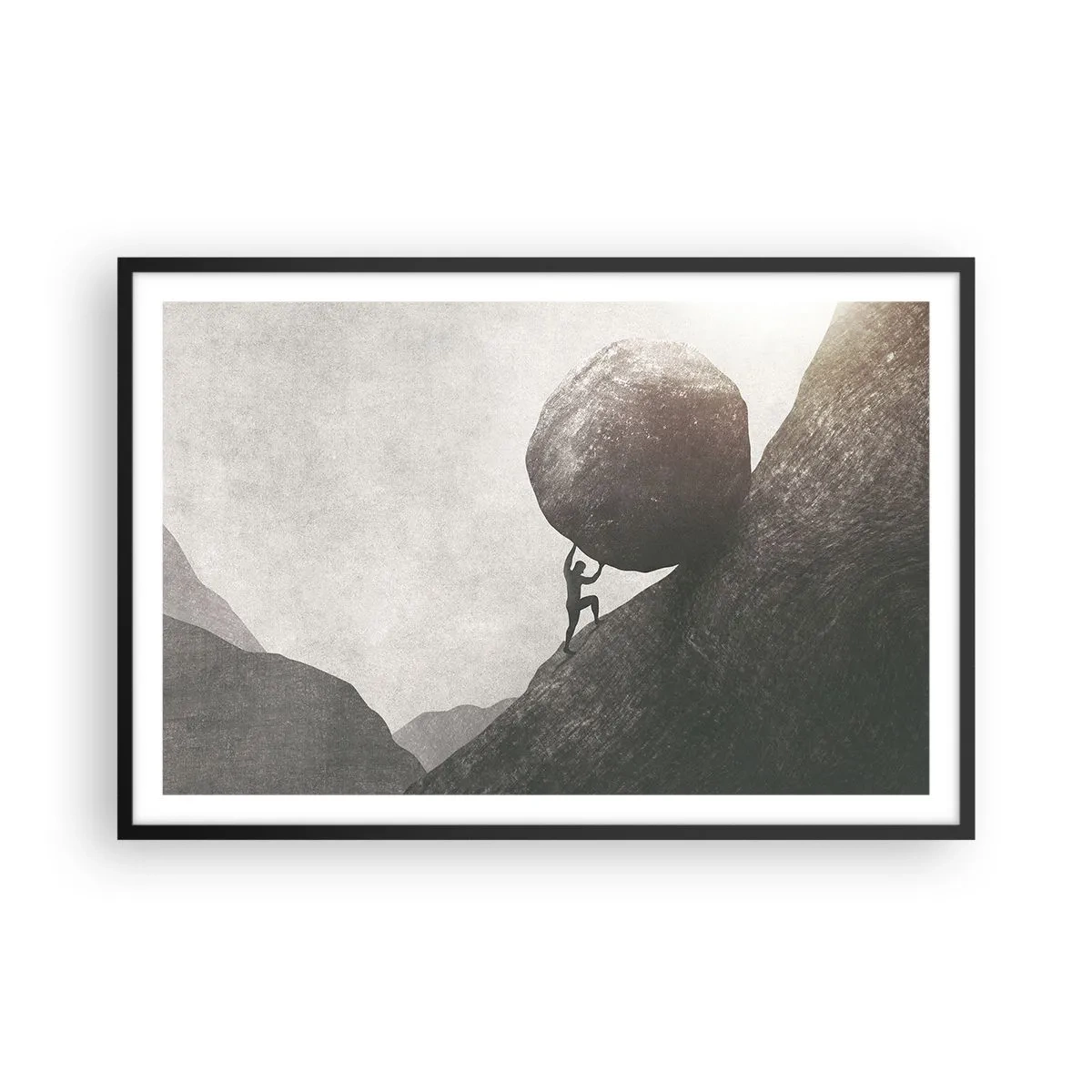 Plakat w czarnej ramie - Wierzę wbrew nadziei - 91x61 cm