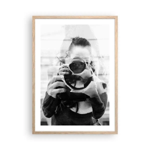 Plakat w ramie jasny dąb - Twórca i tworzywo - 50x70 cm