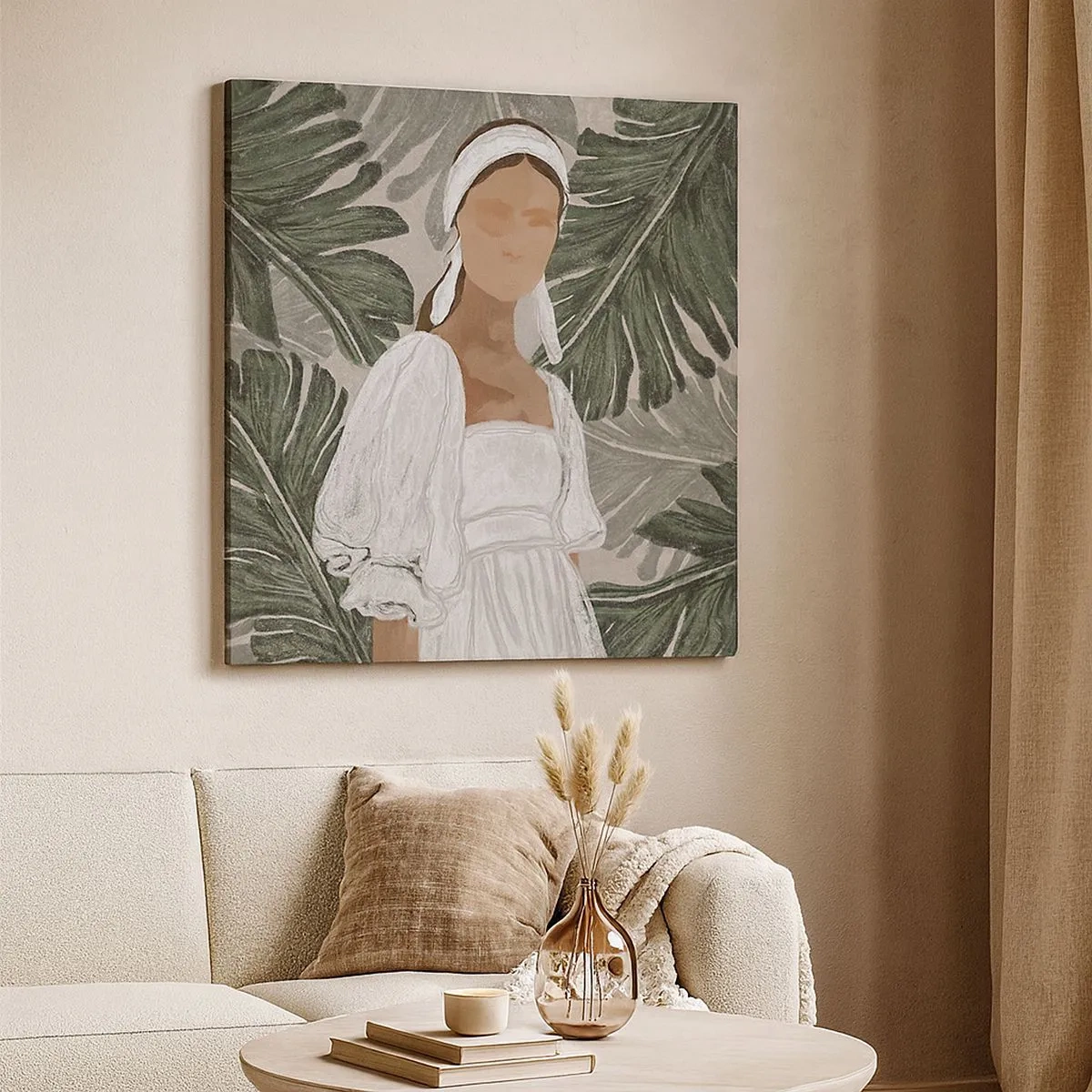 Obraz na płótnie - Portret egzotyczny - 30x30 cm