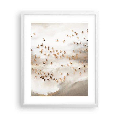 Plakat w białej ramie - Już czas… - 40x50 cm