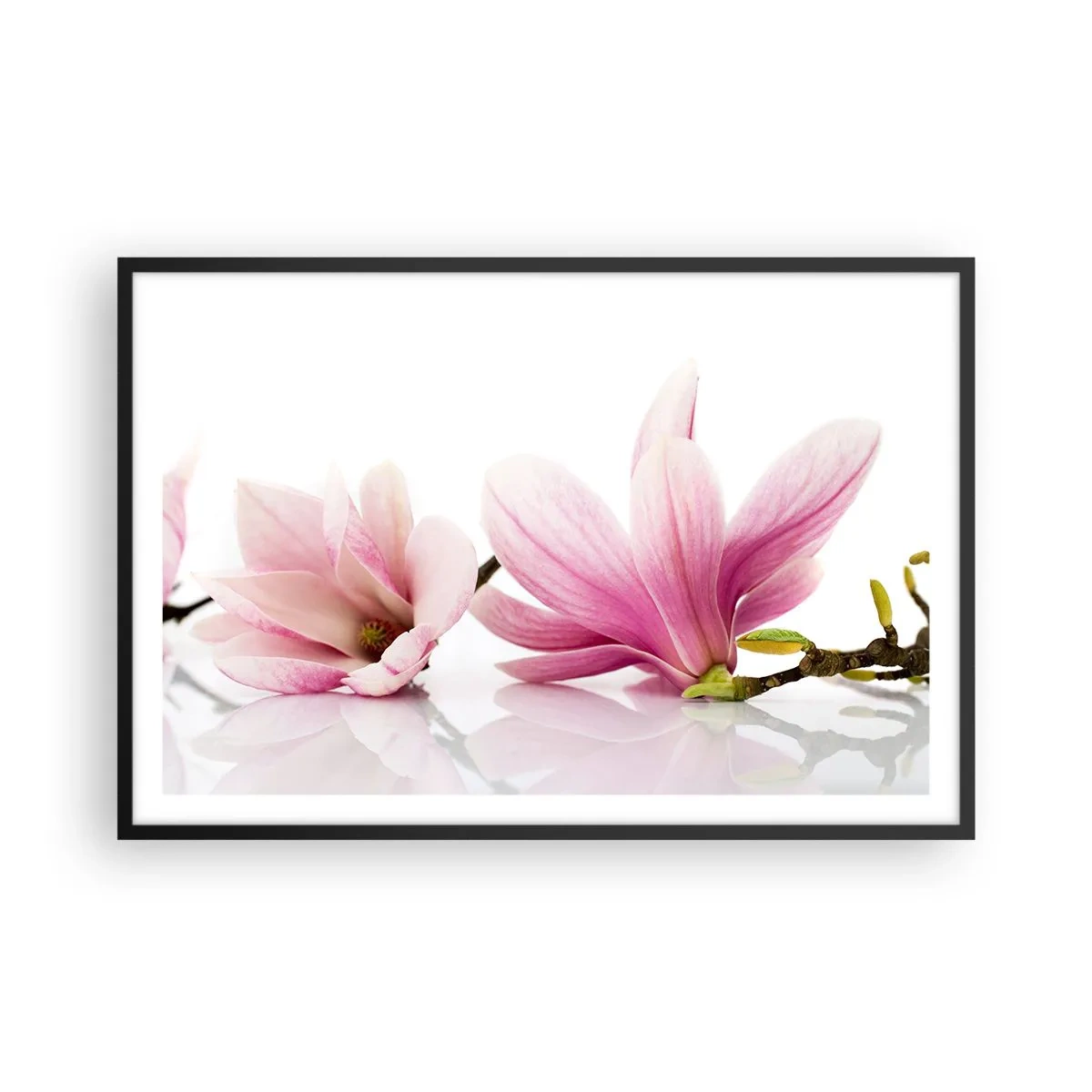 Plakat w czarnej ramie - Delikatne jak powiew wiosny - 91x61 cm