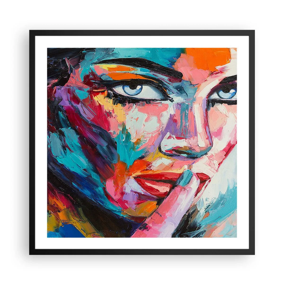 Plakat w czarnej ramie - Nasza pierwsza tajemnica - 60x60 cm