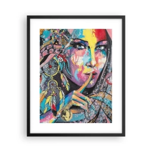Plakat w czarnej ramie - Milcz, aż zrozumiesz - 40x50 cm
