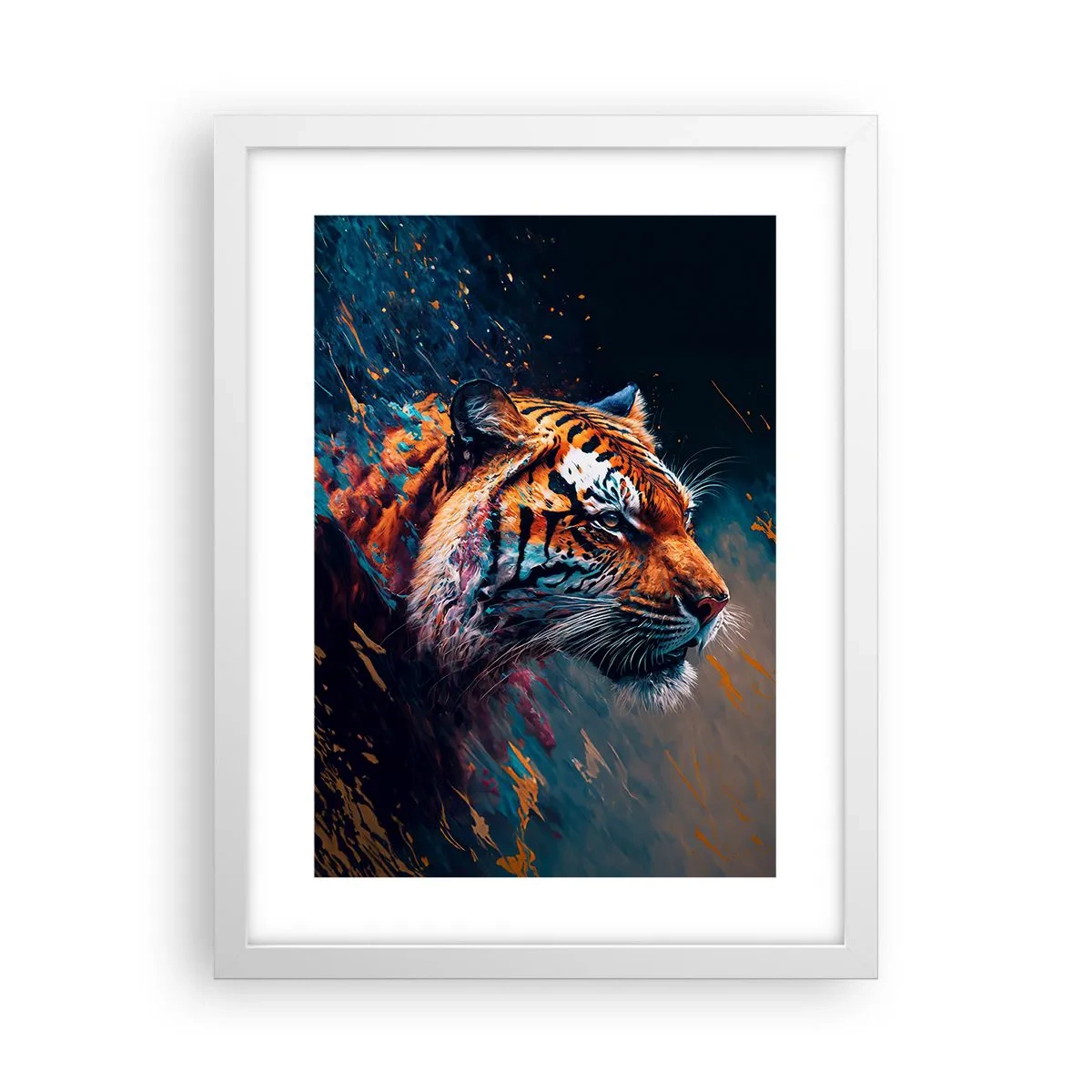 Plakat w białej ramie - Dzikie piękno - 30x40 cm