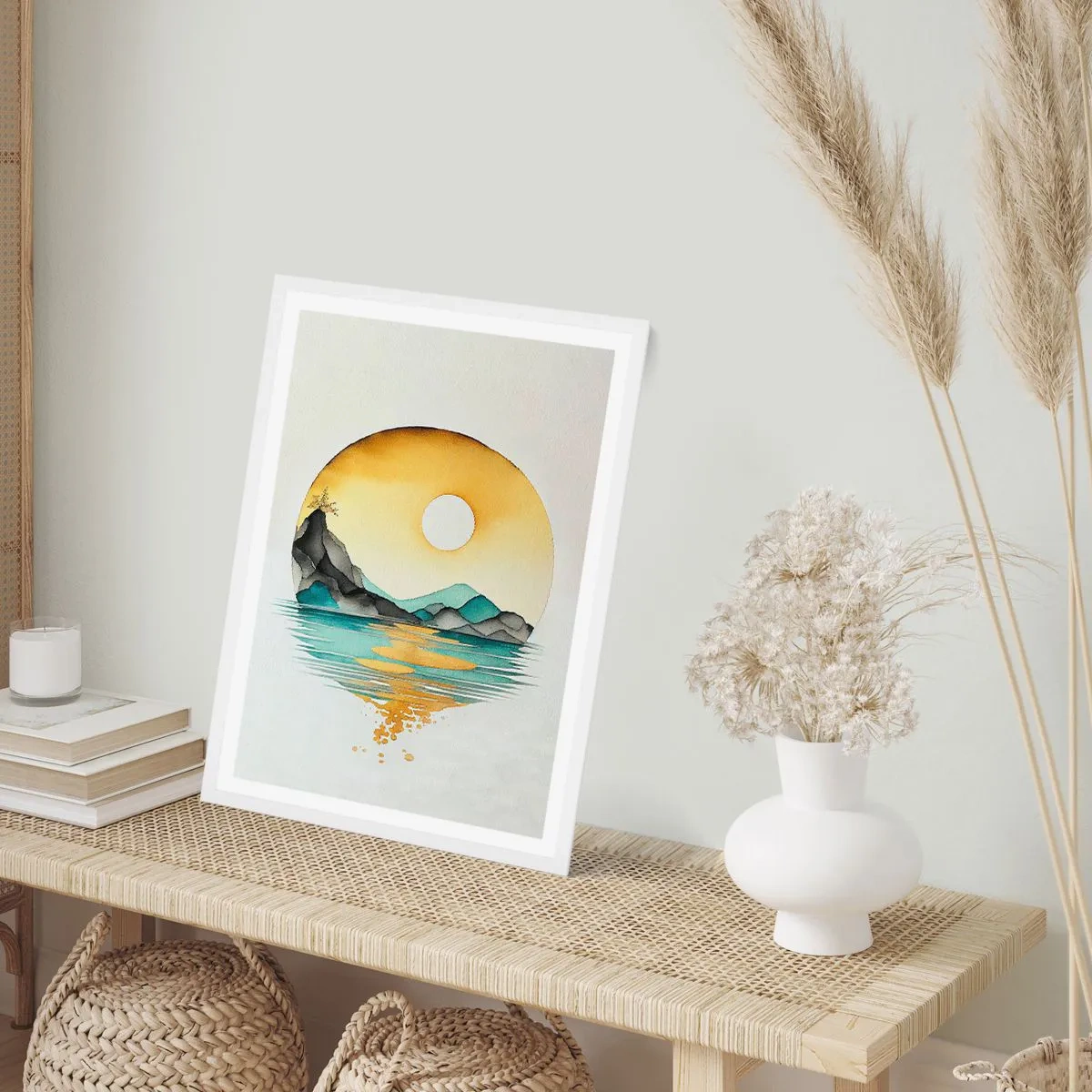 Plakat w białej ramie - W kręgu piękna - 40x50 cm