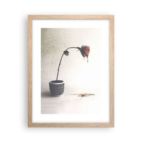 Plakat w ramie jasny dąb - Rosa dolorosa - 30x40 cm