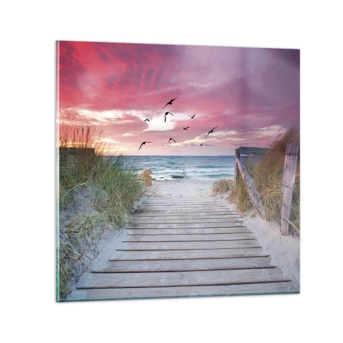 Obraz na szkle - Bałtycka impresja - 60x60 cm