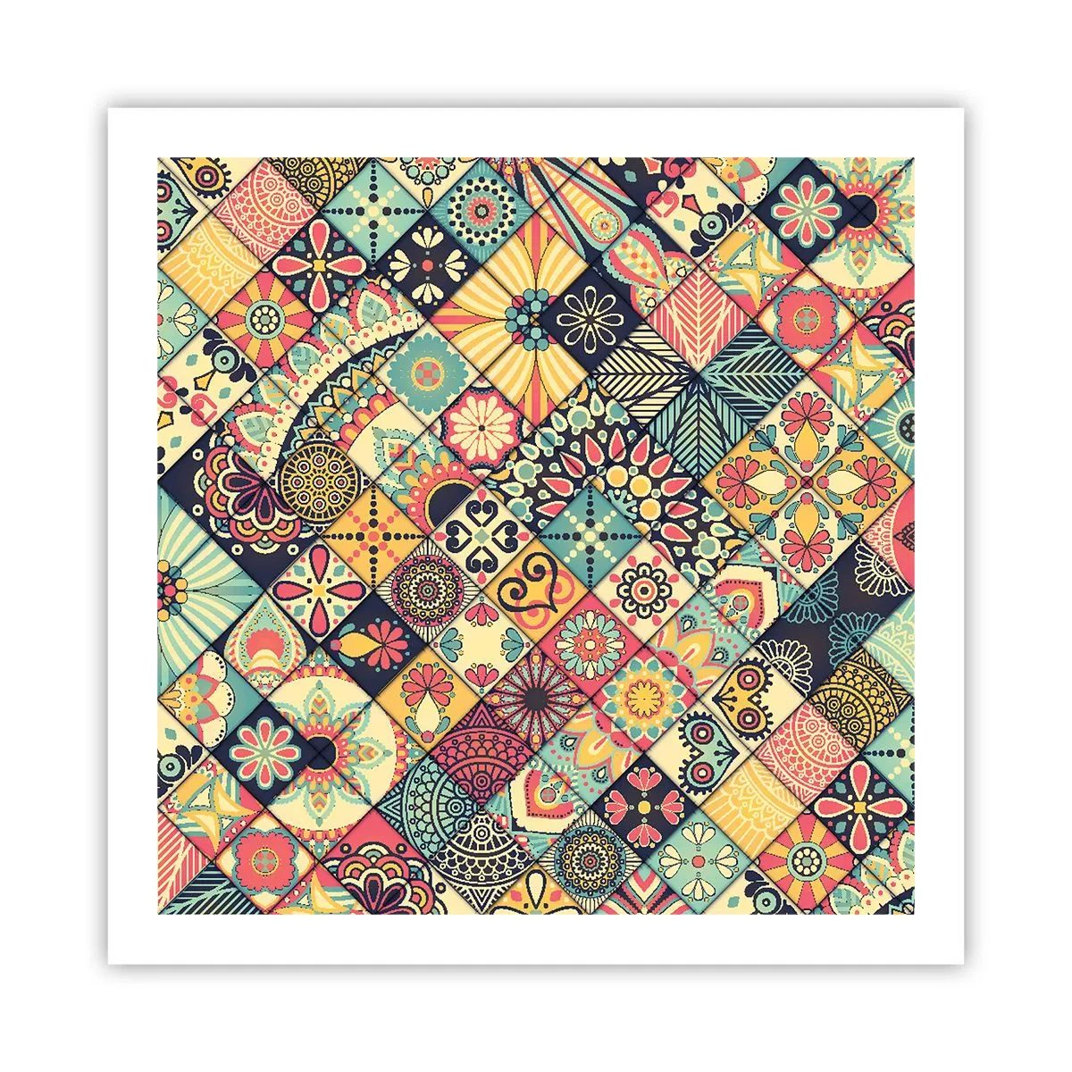 Plakat - Marokańskie klimaty - 60x60 cm