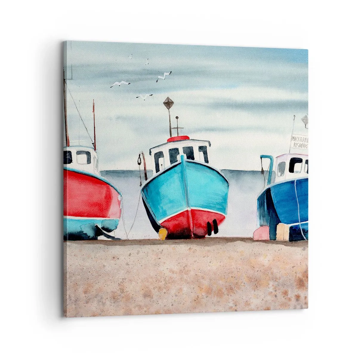 Obraz na płótnie - Gotowe na połów - 60x60 cm