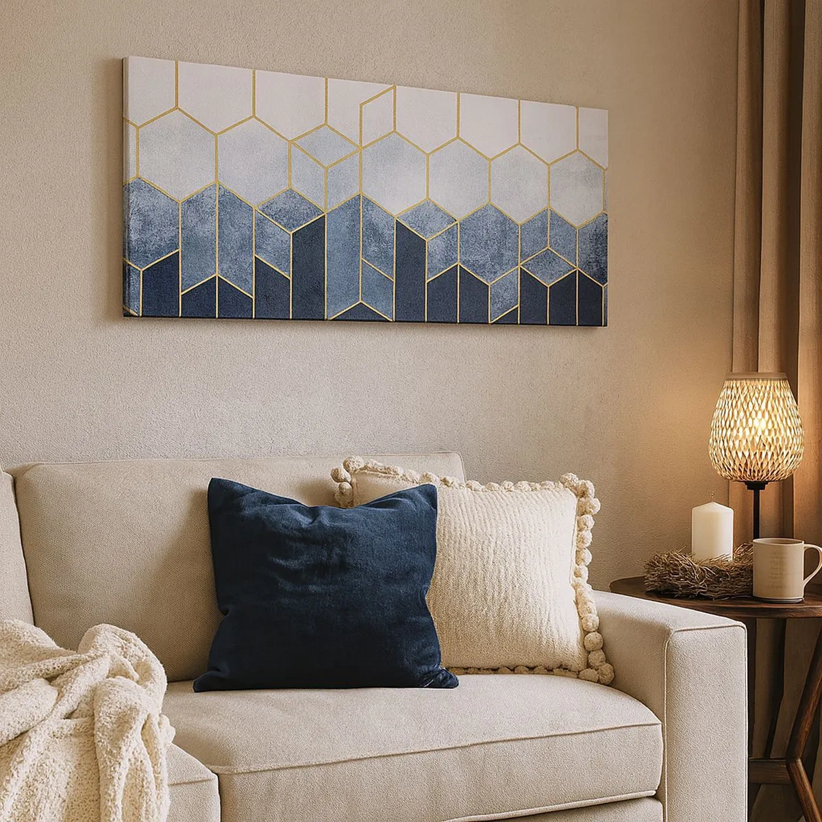 Obraz na płótnie - Kompozycja w synkopowym rytmie - 100x40 cm