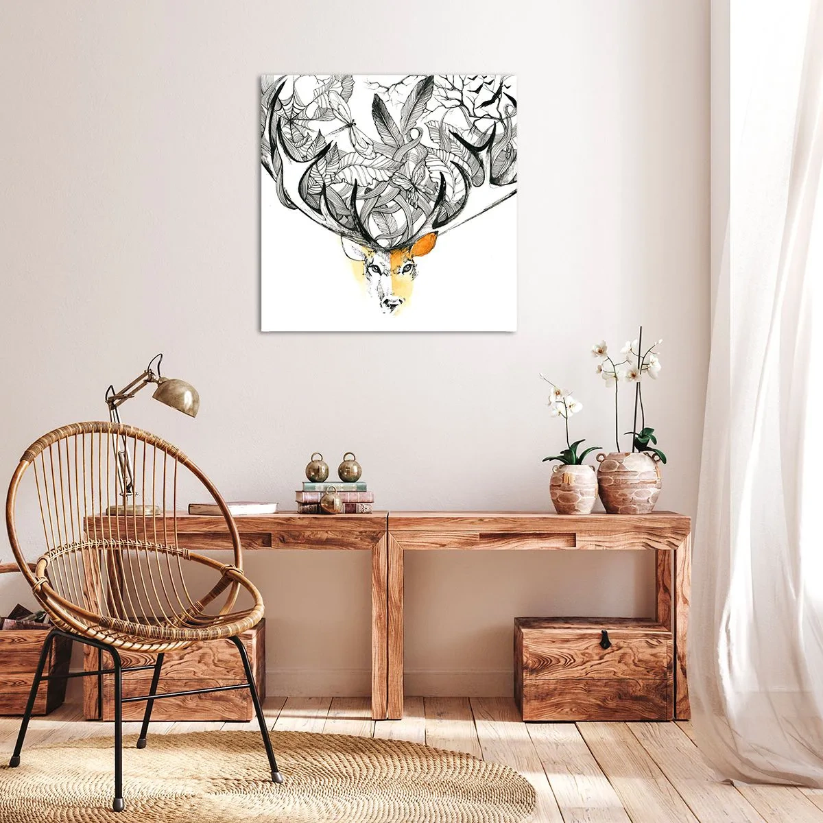 Obraz na płótnie - Rogi obfitości - 60x60 cm