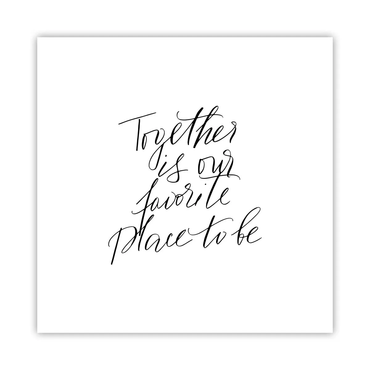 Plakat - Też to czujesz? - 30x30 cm