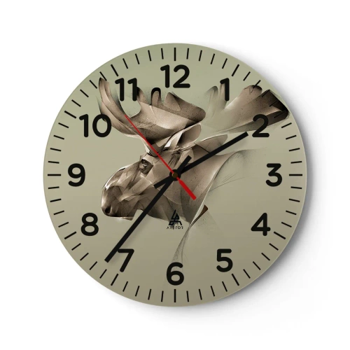 Zegar ścienny - Łagodna siła spokoju - 40x40 cm