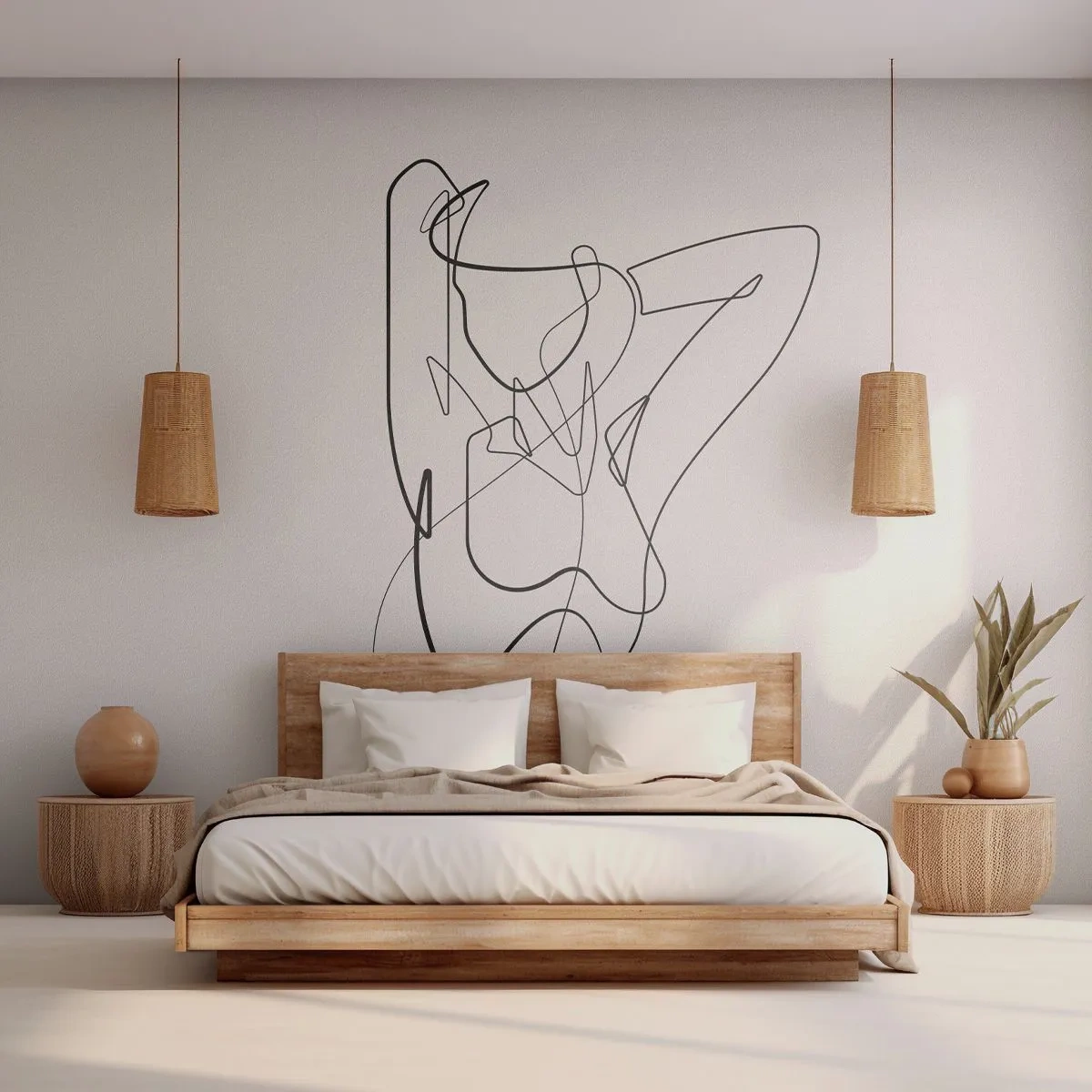 Fototapeta Premium Canvas - Naprawdę, jaka jesteś... - Abstrakcja, Ciało Kobiety, Grafika - 250x175 cm
