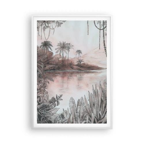 Plakat w białej ramie - XIX-wieczny pamiętnik odkrywcy - 70x100 cm