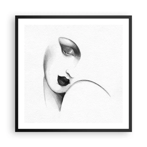 Plakat w czarnej ramie - W stylu Łempickiej - 60x60 cm