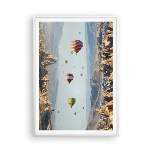 Plakat w białej ramie - Tu wszystko jest możliwe - 70x100 cm