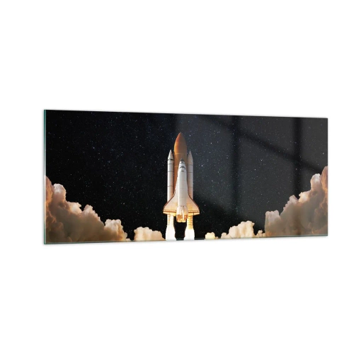 Obraz na szkle - Ad astra! - 100x40 cm