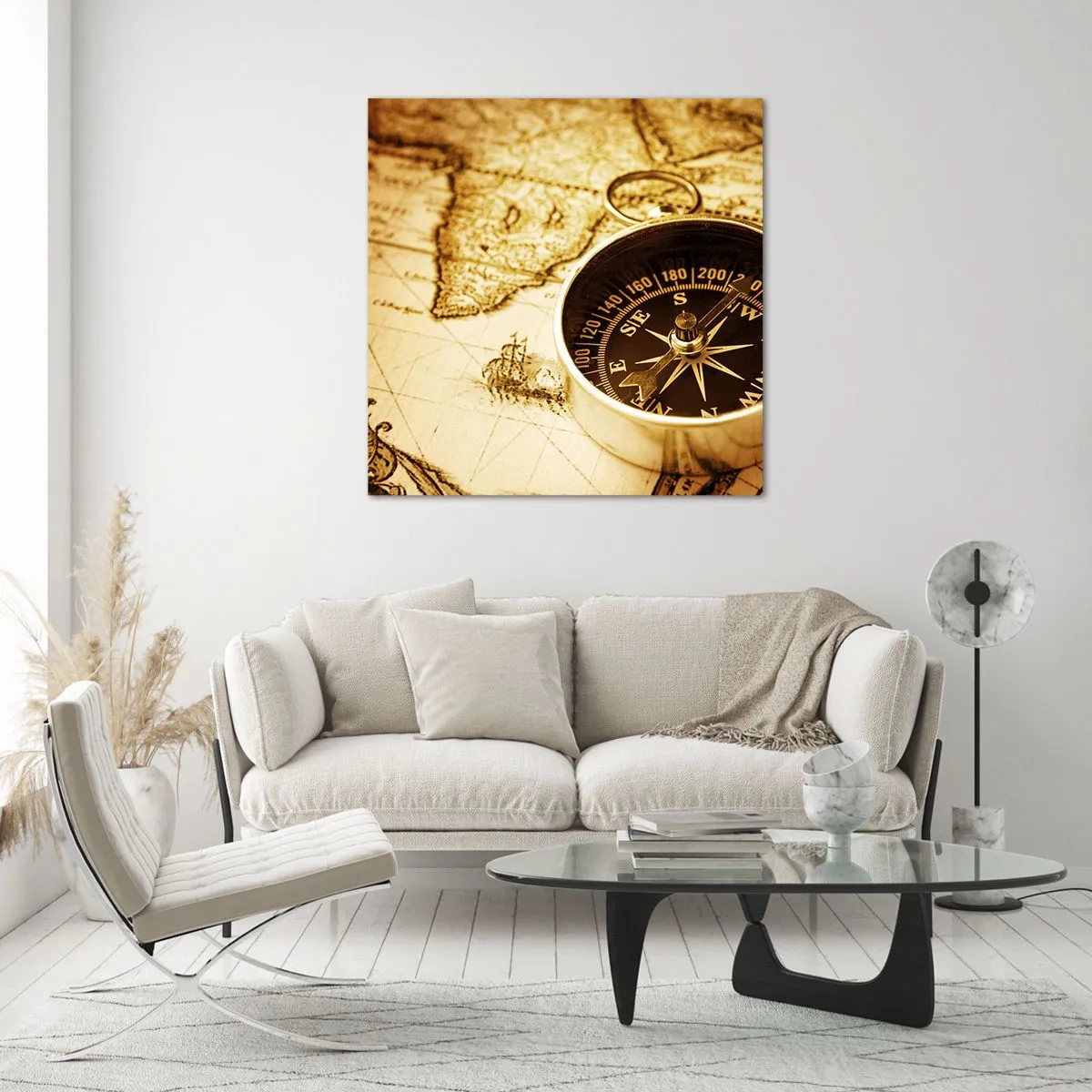 Obraz na szkle - Na wschód czy na zachód? - 50x50 cm