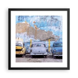 Plakat w czarnej ramie - Spotkanie weteranów - 40x40 cm