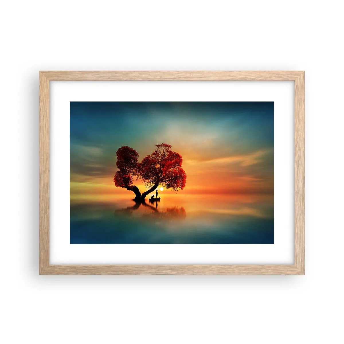 Plakat w ramie jasny dąb - Oddaleńcy i ciszyzna bezświata - 40x30 cm