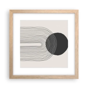 Plakat w ramie jasny dąb - Drżenie i pewność - 30x30 cm