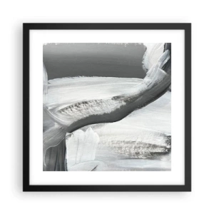 Plakat w czarnej ramie - Zdecydowanym ruchem - 40x40 cm
